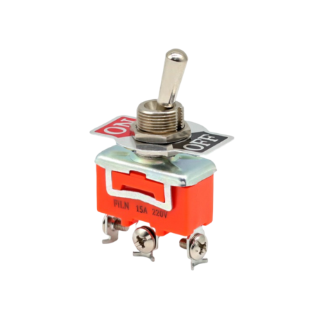 Intrerupatoare si comutatoare de circuit - Intrerupator basculant cu mentinere, 2 pozitii, 3 pini cu surub, ON-OFF, 15A 220V, SPST, FL5-1121S