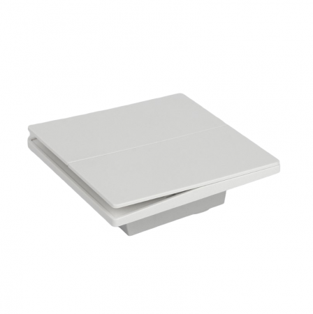 Comutator MiBoxer GANG‑E009, PUSH 2‑zone, 86×86 mm, 250V AC, 10A, alb [1]