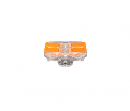 Conector legatura Doza 2 Poli, Dublu, KV226 transparent, 41A/450V 0.5-6mm2 [2]
