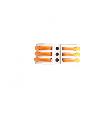 Conector legatura Doza 3 Poli, Dublu, KV313, 32A/600V 0.08-4.0mm2 [1]