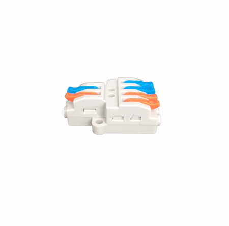 Conector legatura si derivatie doza KV424 cu 2 trasee si sistem de fixare, 32A/600V 0.08-4.0mm2 [2]