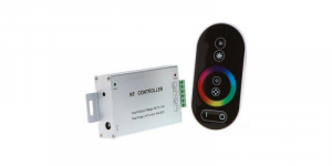Controllere - Controler banda led RGB, maxim 18A + Telecomanda touch controller RF, 216/432W(12V/24V)