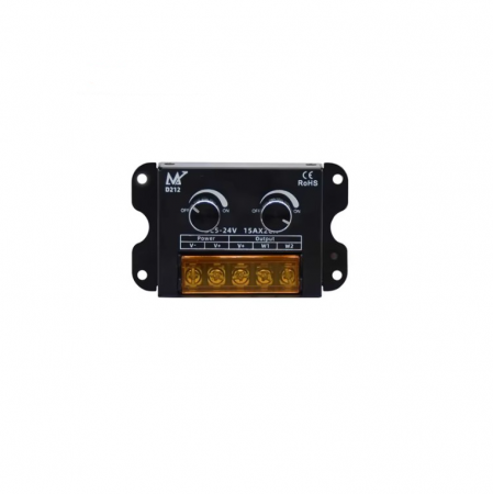 Controllere - Controller banda LED, dimmer bicolor, 5V-24V DC, 2x15A, D212+-dimmer