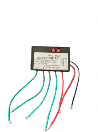 Controllere - Controller pentru banda LED cu 4 iesiri, DC12V-24V, 16A, MX0416