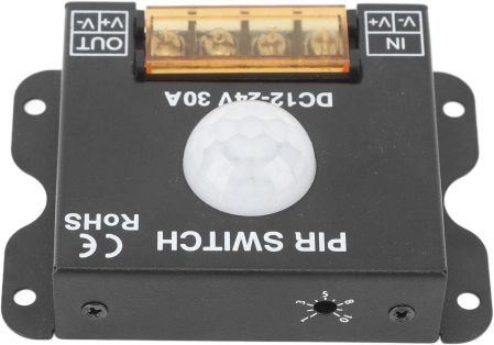 Senzor de miscare PIR pentru banda LED, DC 12V-24V, 30A, P130 [1]