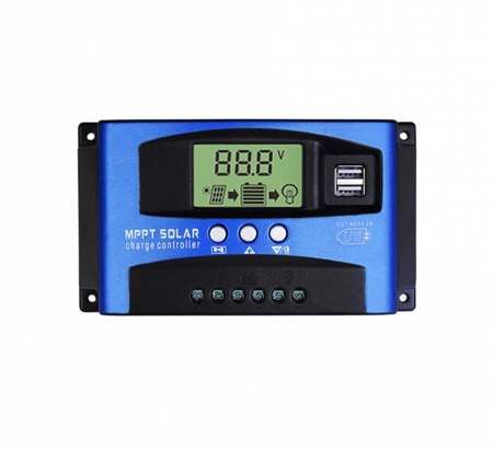 Controler incarcare solara - Controler incarcare acumulatori sisteme fotovoltaice MPPT 12/24V-100A OKN3765-100A