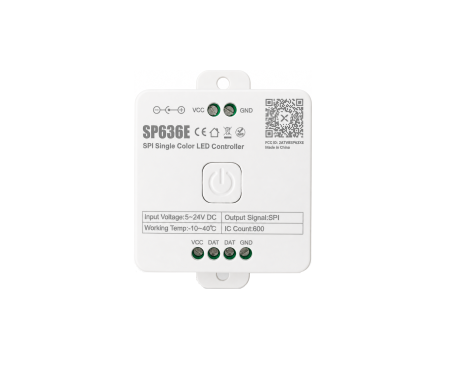Iluminat - Controler LED SPI SP636E monocolor, 5-24V DC, semnal SPI, pana la 600 IC-uri