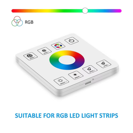 Controller RGB cu panou tactil RF, 5V-24V DC, 30A, dimmer si control culori pentru benzi LED RGB [5]