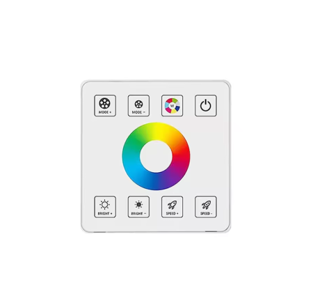 Controller RGB cu panou tactil RF, 5V-24V DC, 30A, dimmer si control culori pentru benzi LED RGB [1]