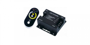 Controllere - Controler Wi-fi banda LED Alb Rece si Alb Cald, 6A*2Ch + Telecomanda touch controller RF, 144/288W(12V/24V)