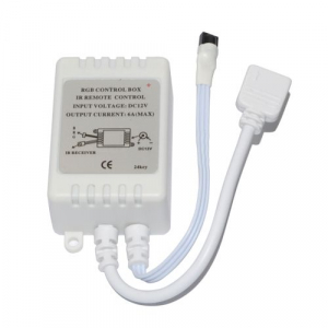 Controller banda led RGB si telecomanda IR 24 taste, curent maxim 3x2A, alimentare 12V [1]