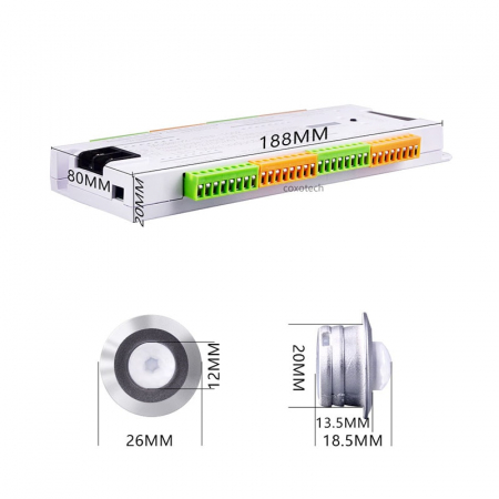 Controler de lumina cu senzor de miscare LED pentru scara, alb, 32 canale led36chw [2]
