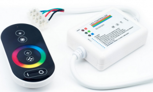 Controllere - Controller led RGB 12-24V 288W max. cu telecomanda 6 taste touch