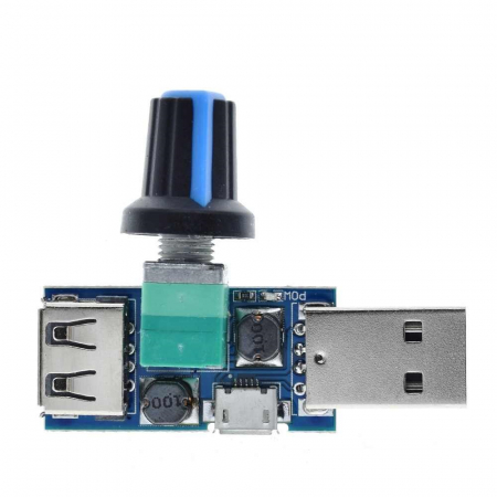Surse de alimentare robotica - Regulator tensiune USB cu potentiometru, 2.5-8V, 5W OKYN3241-1