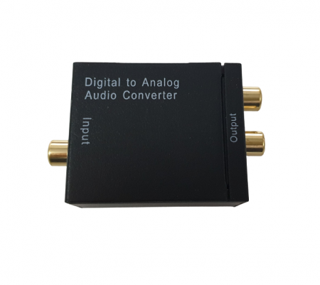 Adaptoare - Convertor digital analog audio H-17, intrare coax si toslink, iesire coax L/R