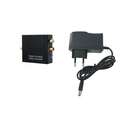 Convertor digital analog audio H-18, intrare coax si toslink, iesire coax L/R si AUX [2]