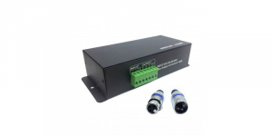 DMX -Lumini scena si controllere - Decodor DMX512 - Controller LED, 12V, 4 iesiri, curent 4x8A