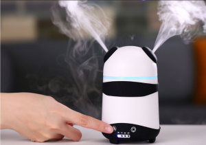 Difuzor umidificator aromaterapie ursulet Panda negru / maro [2]