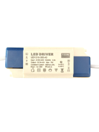 Surse alimentare - Driver LED 12-18W, 300mA, iesire 36-63V DC, intrare 85-265V AC, pentru plafoniere si module LED
