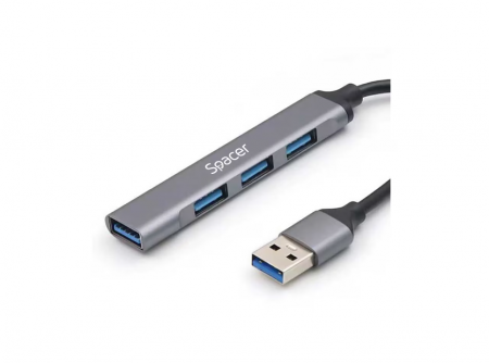 Hub-uri - HUB extern SPACER 4 porturi, USB-A, SPHB-USB-4U-01