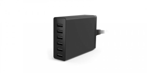 Surse alimentare - Incarcator 5V 6xUSB cu 2A/USB negru