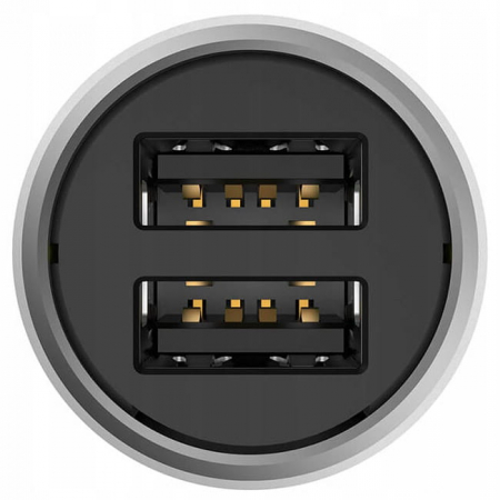 Incarcator auto Xiaomi CC02CZM 36W QC 3.0 2xUSB-A, argintiu [3]