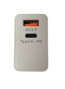 Incarcator la priza Konfulon C59 cu USB QC 3.0 si Tip C-PD alb [2]