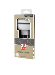 Incarcator la priza Konfulon C23 cu doua iesiri USB pentru iOS Android 2.4A [4]