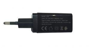 Incarcator la priza Konfulon C59 cu USB QC 3.0 si Tip C-PD negru [2]