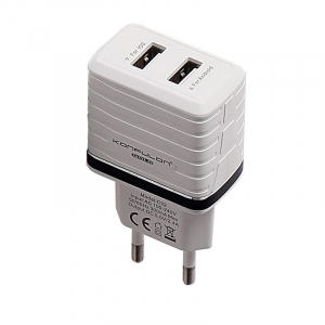 Accesorii telefoane - Incarcator la priza Konfulon C32 cu 2 iesiri USB pentru telefon 2.4A