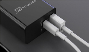 Incarcator la priza Konfulon C59 cu USB QC 3.0 si Tip C-PD negru [3]