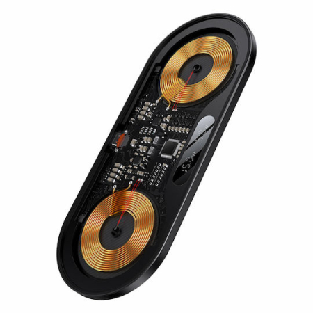 Incarcator Wireless Dual Baseus Digital LED Display 20W, Qi, USB-C, Negru – WXSX010101 [7]