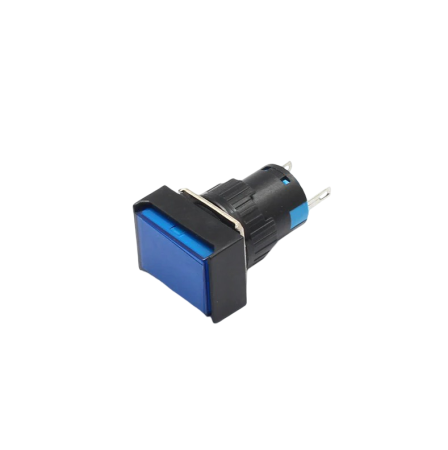 Indicatoare si martori - Indicator/martor LED de panou din plastic, 22x17 mm, 2 pini, albastru, 12V DC, IP20, FL1P-16NJ-5-BLUE