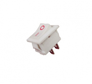 Intrerupatoare si comutatoare de circuit - Intrerupator Rocker dreptunghiular miniatura SPST ON-OFF Alb  250V/6A IP20 KCD1 2pini