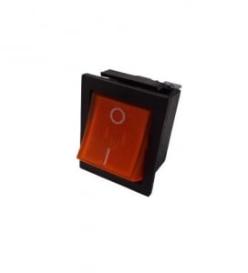 Intrerupatoare si comutatoare de circuit - Intrerupator Rocker dreptunghiular SPDT ON-OFF Galben 250V/15A IP20 KCD2 2x2 pini