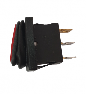 Intrerupator Rocker dreptunghiular SPDT ON-OFF Rosu cu led 250V/6A IP55 KCD1-2 [2]