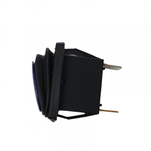 Intrerupator Rocker dreptunghiular SPST ON-OFF Albastru cu led 250V/15A IP55 KCD3 3pini [2]