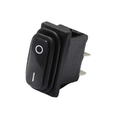 Intrerupatoare si comutatoare de circuit - Intrerupator basculant/rocker ON-OFF cu mentinere, ermetic, SPST, 15A 250V AC, 34x17 mm, montaj panou, IP65, KCD3-101-03