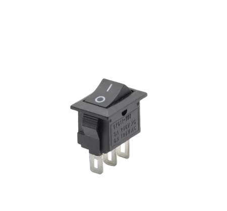 Intrerupatoare si comutatoare de circuit - Intrerupator basculant/rocker ON–ON cu mentinere, 3A 250V AC, 15x10.5 mm, montaj panou, KCD1-102-01