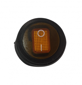 Intrerupator Rocker rotund SPST ON-OFF Galben cu led 250V/6A IP54 KCD1-5 [2]