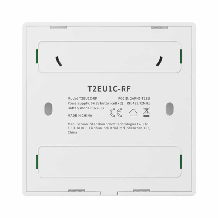 Intrerupator Sonoff simplu aplicat touch tip telecomanda cu un canal radio T2EU1C-RF [2]