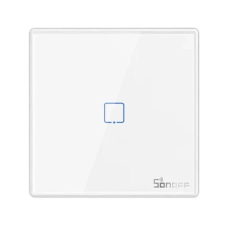 Accesorii - Intrerupator Sonoff simplu aplicat touch tip telecomanda cu un canal radio T2EU1C-RF