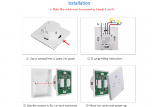 Intrerupator tactil EU WiFi Sonoff 1 canal IM171018002 [1]