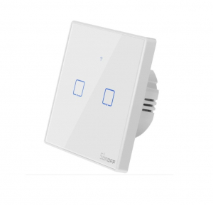 Intrerupatoare WiFi - Intrerupator Wifi 2ch touch Sonoff IoT T0EU2C TX IM190314010 ALB
