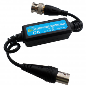 Protectii pe cablu - Izolator semnal video si video balun, conector cu BNC(t)-BNC(m)