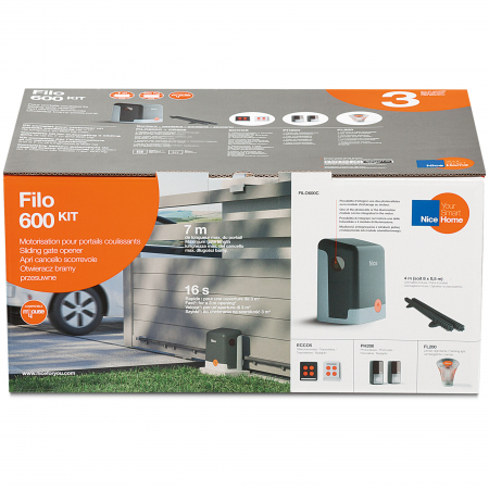 Kit automatizare Nice Home FILO 600 motor culisant 600kg 7m [1]