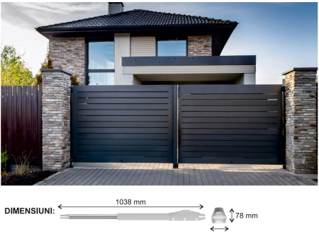 Kit Automatizare poarta batanta, pana la 200 Kg si 2.2 m pe canat, 24V DC GateON S224 [2]