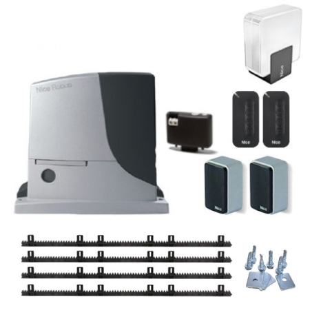 Automatizari porti culisante - Kit automatizare poarta culisanta 600KG Nice  Robus  RB600BDKCE
