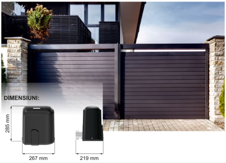 Kit Automatizare poarta culisanta, pana la 600 Kg, 230V AC GateON P623 [5]