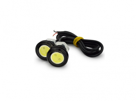 Set becuri auto cu led 23mm 2W negru [1]